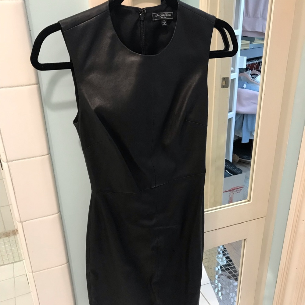 Saks 5th Ave Authentic Soft Back Leather Dress 00